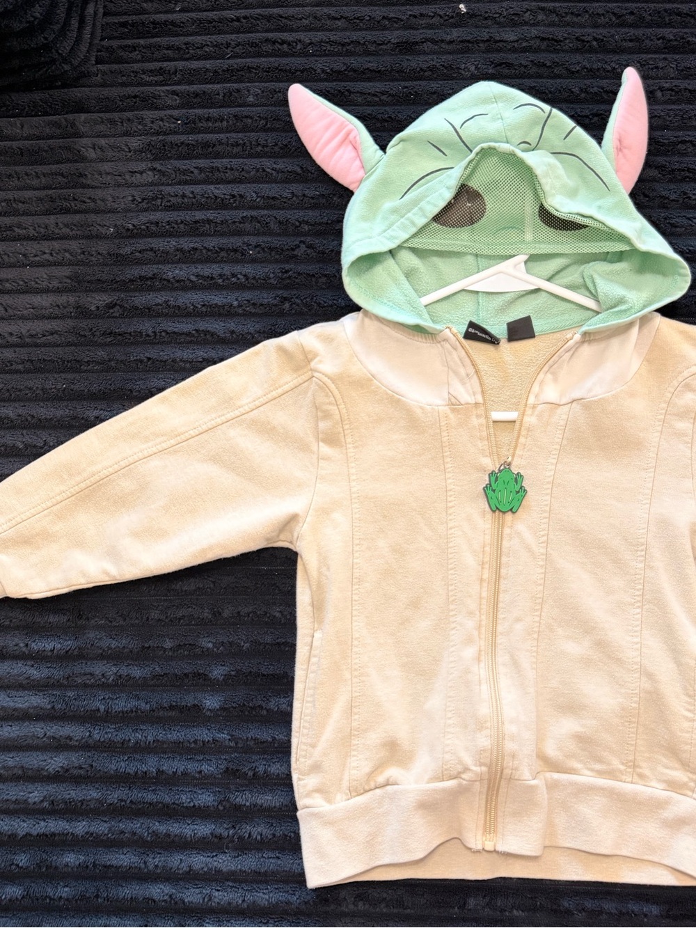 Star Wars Grogu Baby Yoda Hooded Zip-Up Sweatshirt Kids XS